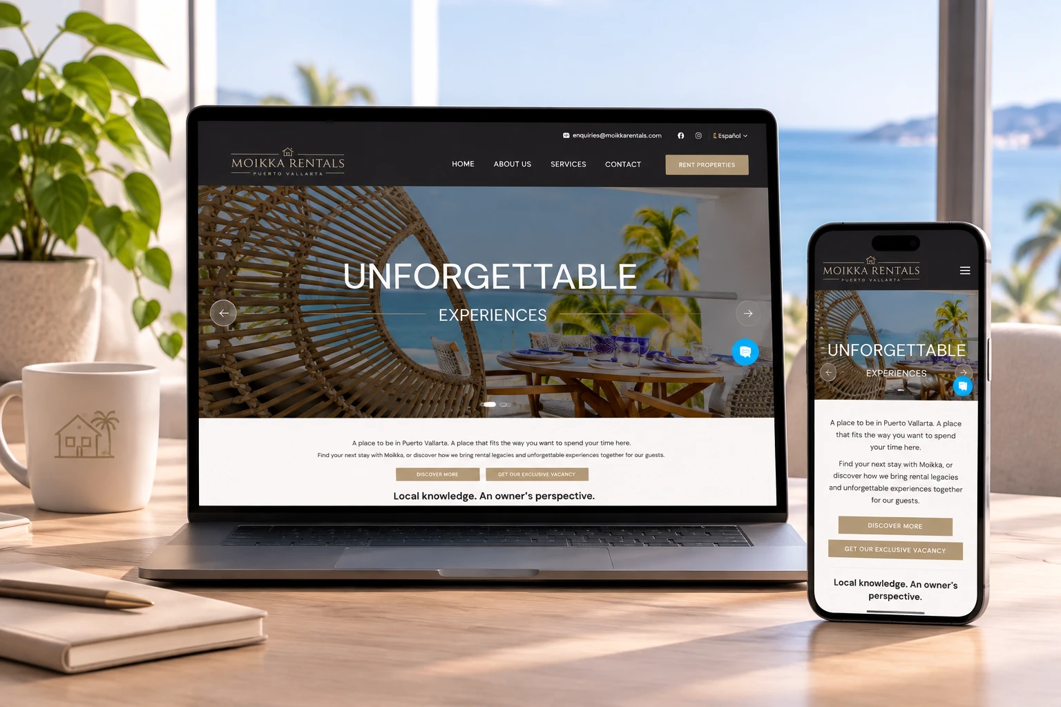 One business, three revenue streams, one website